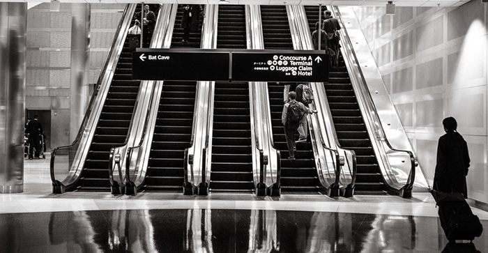 aeropuerto con niños