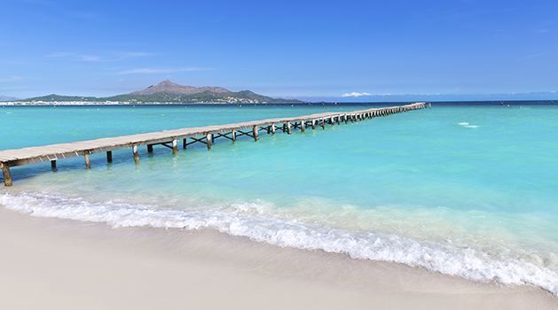 Majorca Platja de Muro beach Alcudia bay Mallorca