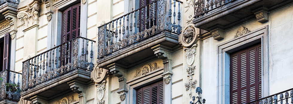 Balconies in Barcelona