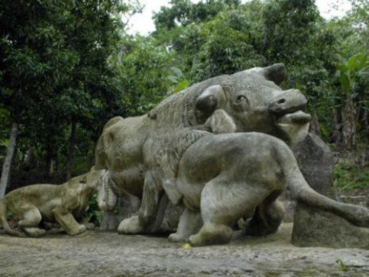 El Zoológico de Piedra, fue construido por el escultor autodidacta Ángel Iñigo Blanco, procedente de una familia campesina. No estudió la carrera de Plástica, pero desde muy pequeño se inclinó por la escultura.FOTO: Roberto Suárez