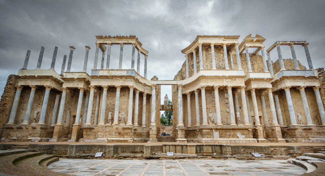 TEATRO ROMANO DE MÉRIDA, PANORÁMICA