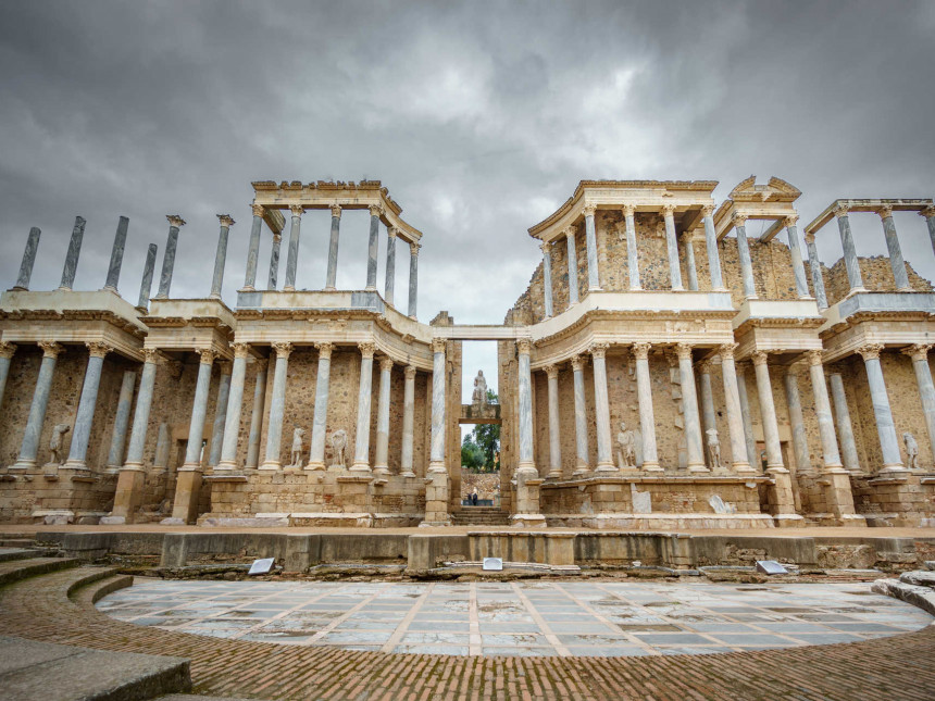 TEATRO ROMANO DE MÉRIDA, PANORÁMICA