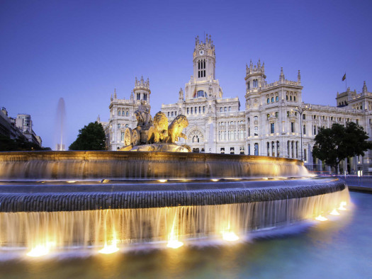 Plaza de Cibeles, Madrid, Spain.