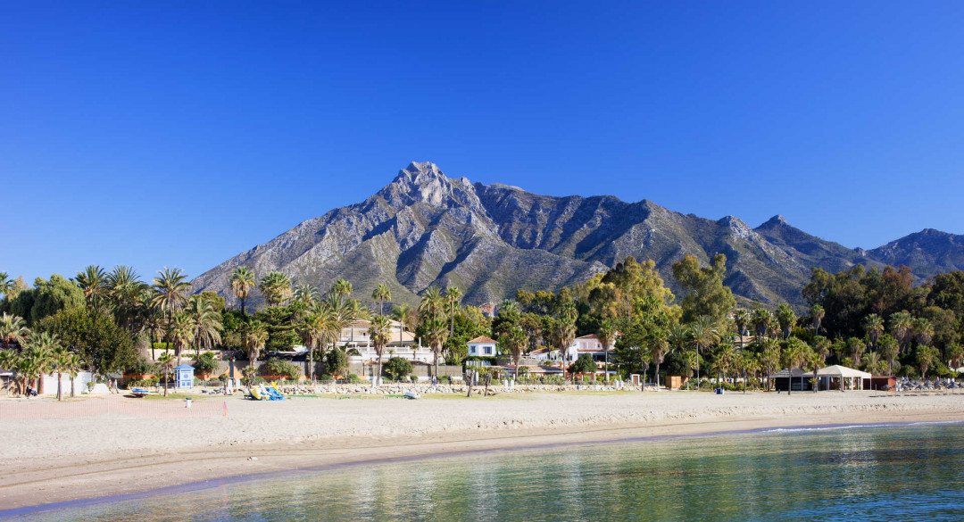 Beach in Puerto Banus, Marbella, Spain