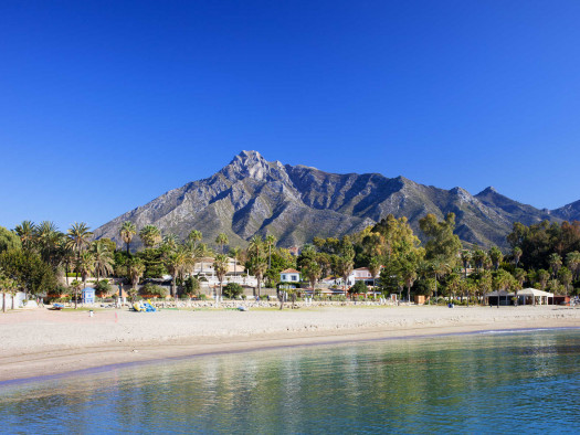 Beach in Puerto Banus, Marbella, Spain