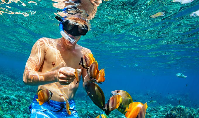 Experiencia snorkeling en hoteles Bluebay Hotels & Resorts