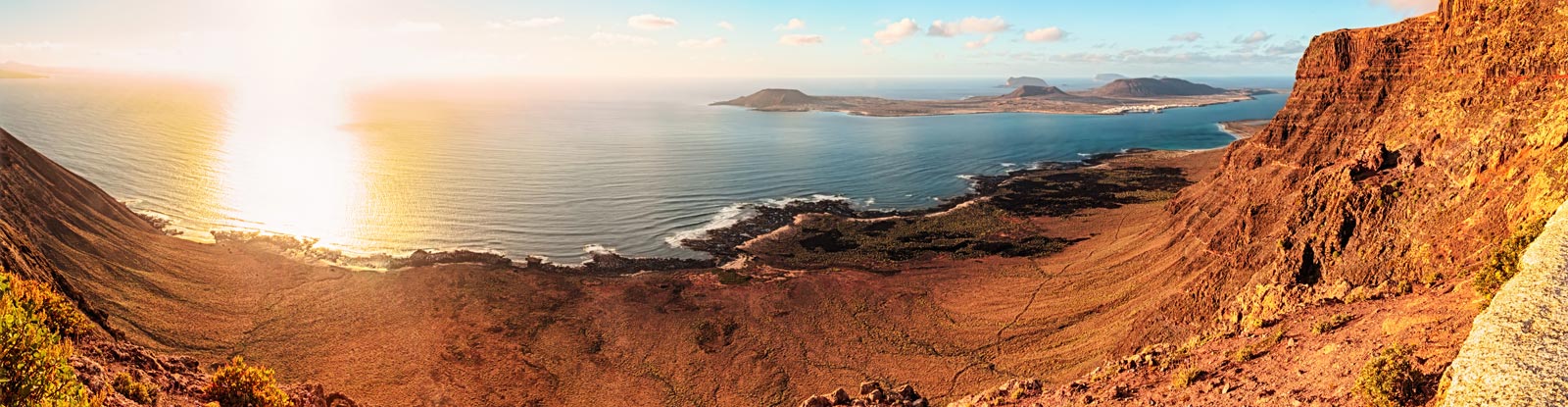 Fahren Sie Fahrrad auf La Graciosa