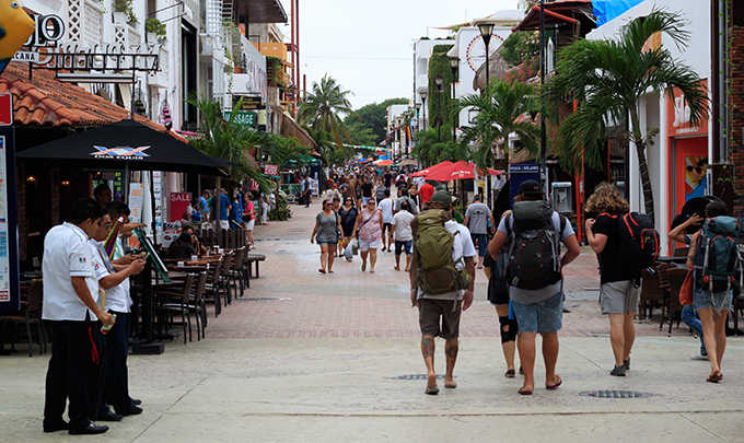 La 5ème avenue mexicaine, à Playa del Carmen